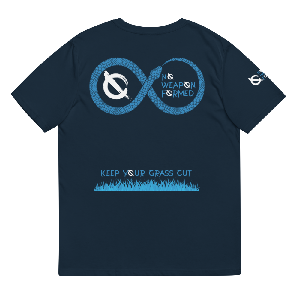 NO WEAPON FORMED 'SNAKES' BLUE - Unisex organic cotton t-shirt