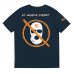 NO WEAPON FORMED 'ROBBER/OPPS' ORANGE/WHITE/BLACK - Unisex organic cotton t-shirt