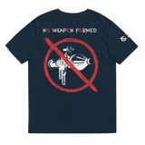 NO WEAPON FORMED GRENADE LAUNCHER RED/BLACK - Unisex organic cotton t-shirt