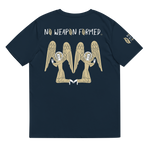 NO WEAPON FORMED "PRAYING ANGELS" GOLD/BLACK/WHITE - Unisex organic cotton t-shirt