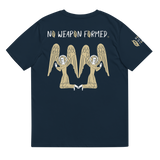 NO WEAPON FORMED "PRAYING ANGELS" GOLD/BLACK/WHITE - Unisex organic cotton t-shirt