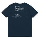 NO WEAPON FORMED "BOW & ARROW ANGELS" WHITE/BLACK - Unisex organic cotton t-shirt