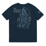 NO WEAPON FORMED "LADY OF GUADALUPE" BABY BLUE/NAVY BLUE/ WHITE - Unisex organic cotton t-shirt