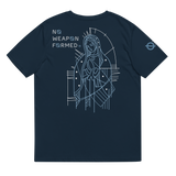 NO WEAPON FORMED "LADY OF GUADALUPE" BABY BLUE/NAVY BLUE/ WHITE - Unisex organic cotton t-shirt