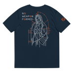 NO WEAPON FORMED "LADY OF GUADALUPE" BLACK/ORANGE - Unisex organic cotton t-shirt