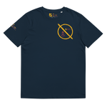 NO WEAPON FORMED 'ROBBER/OPPS' BURGUNDAY/GOLD - Unisex organic cotton t-shirt