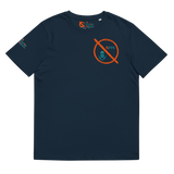 NO WEAPON FORMED 'OPPS/ROBBERS' ORANGE/AQUA GREEN - Unisex organic cotton t-shirt