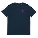 NO WEAPON FORMED 'SNAKES' BILLS BLUE/RED - Unisex organic cotton t-shirt