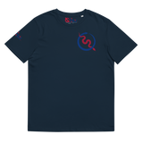 NO WEAPON FORMED 'SNAKES' BILLS BLUE/RED - Unisex organic cotton t-shirt