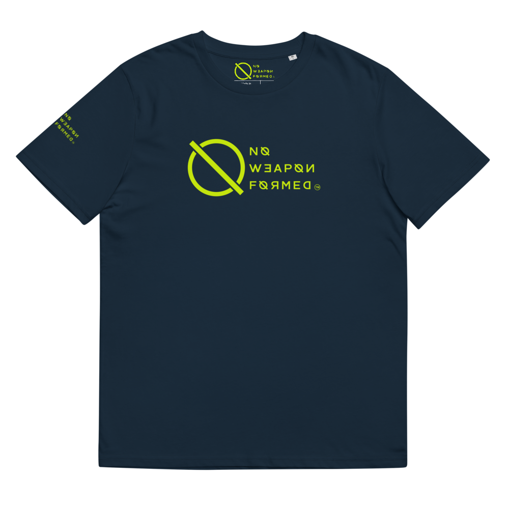 NO WEAPON FORMED 'ANGELS GOT YOUR BACK' - Unisex organic cotton t-shirt