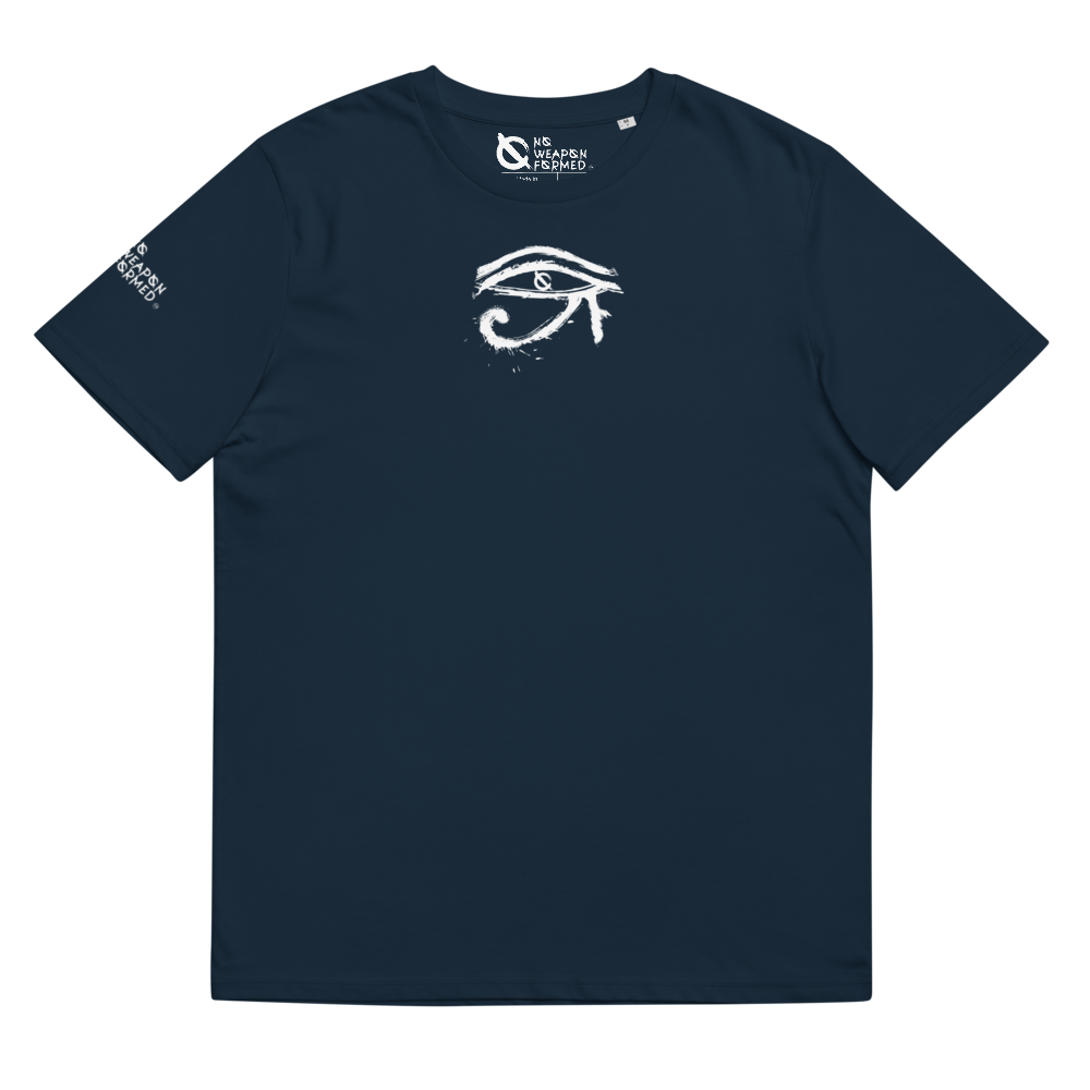 NO WEAPON FORMED HORUS EYE BLACK/WHITE - Unisex organic cotton t-shirt