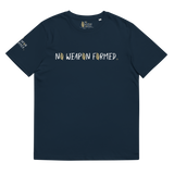 NO WEAPON FORMED "PRAYING ANGELS" GOLD/BLACK/WHITE - Unisex organic cotton t-shirt