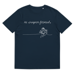 NO WEAPON FORMED "BOW & ARROW ANGELS" WHITE/BLACK - Unisex organic cotton t-shirt