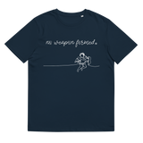 NO WEAPON FORMED "BOW & ARROW ANGELS" WHITE/BLACK - Unisex organic cotton t-shirt