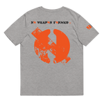 NO WEAPON FORMED DRIPPING ORANGE LOGO - Unisex organic cotton t-shirt