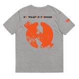 NO WEAPON FORMED DRIPPING ORANGE LOGO - Unisex organic cotton t-shirt