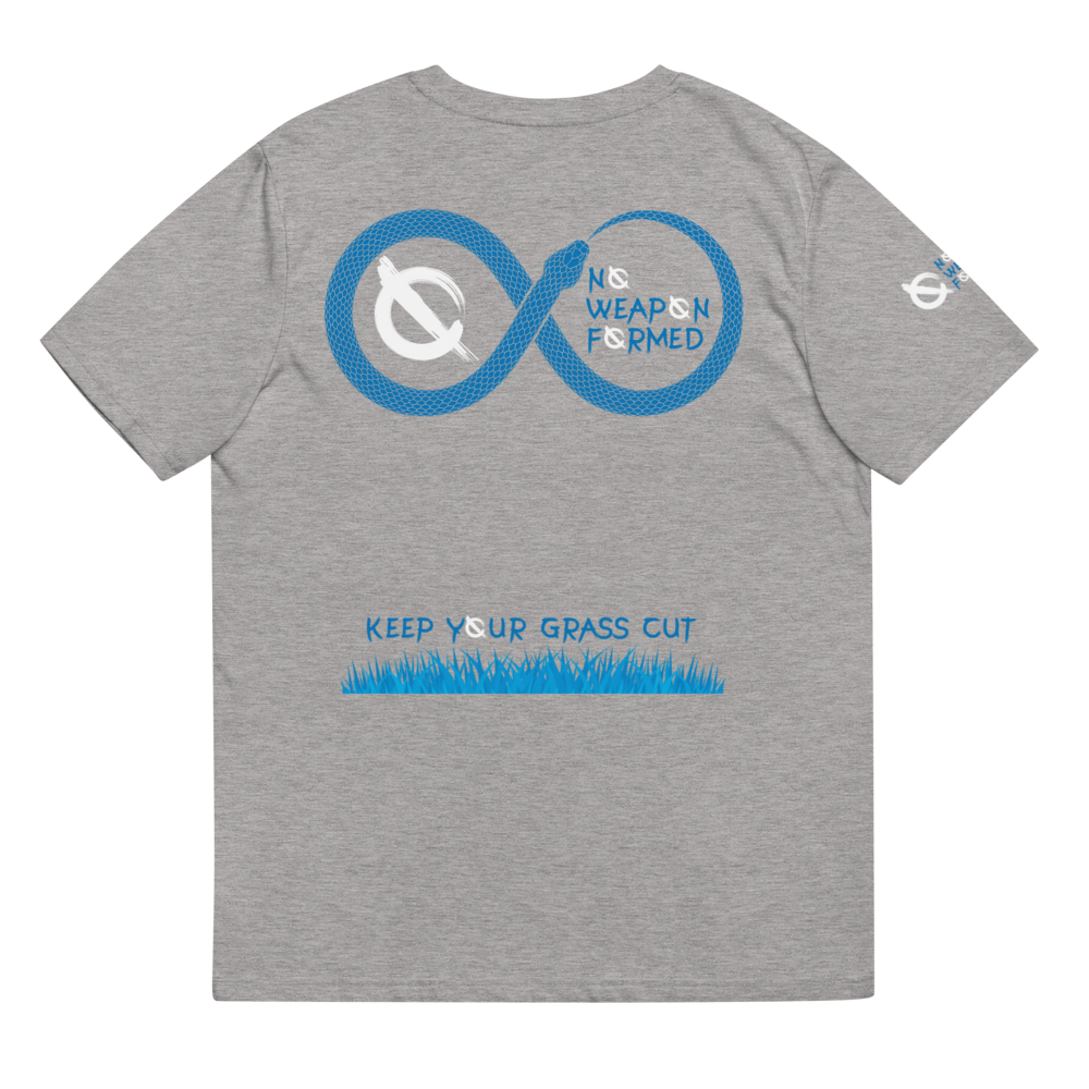 NO WEAPON FORMED 'SNAKES' BLUE - Unisex organic cotton t-shirt