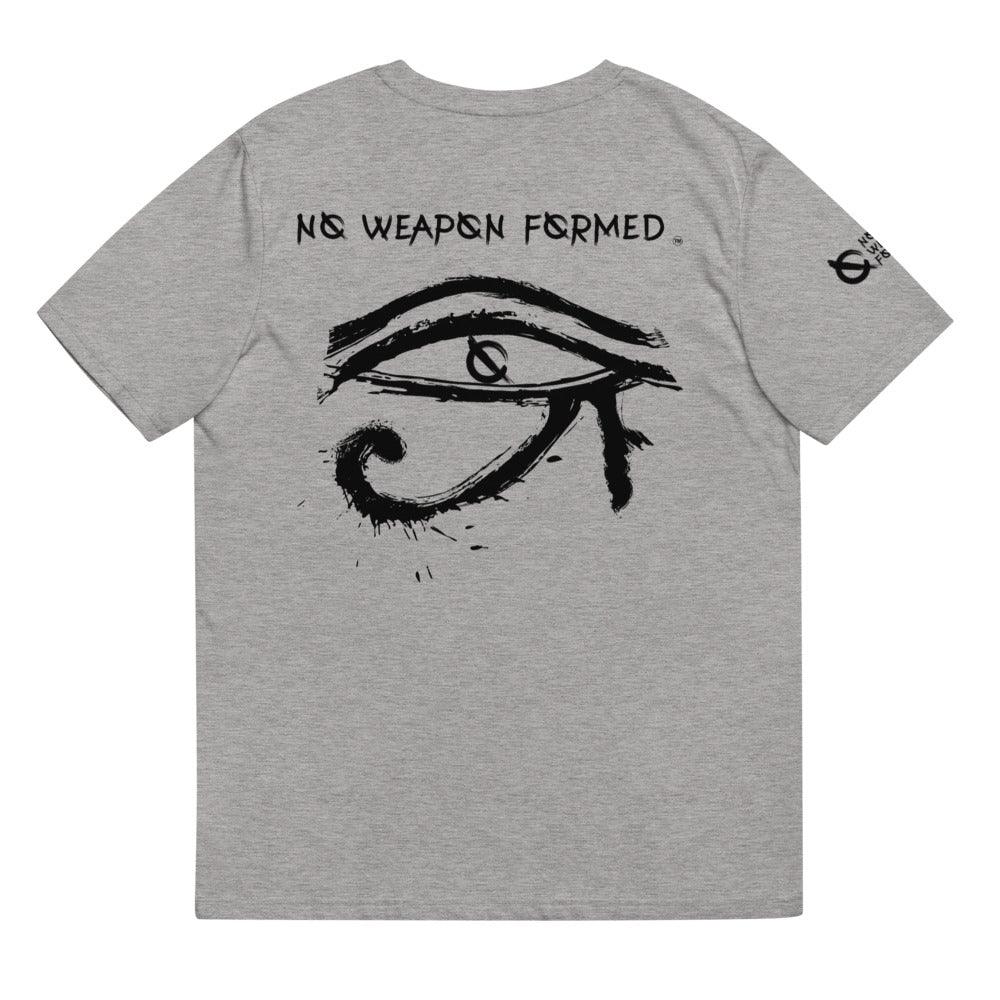NO WEAPON FORMED HORUS EYE BLACK/WHITE - Unisex organic cotton t-shirt