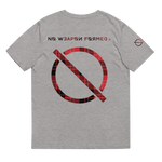 NO WEAPON FORMED FLANNEL BLACK/RED - Unisex organic cotton t-shirt