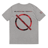 NO WEAPON FORMED FLANNEL BLACK/RED - Unisex organic cotton t-shirt