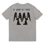 NO WEAPON FORMED "PRAYING ANGELS" GOLD/BLACK/WHITE - Unisex organic cotton t-shirt