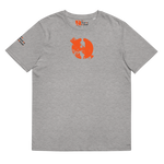 NO WEAPON FORMED DRIPPING ORANGE LOGO - Unisex organic cotton t-shirt