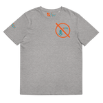 NO WEAPON FORMED 'OPPS/ROBBERS' ORANGE/AQUA GREEN - Unisex organic cotton t-shirt