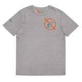 NO WEAPON FORMED 'OPPS/ROBBERS' ORANGE/AQUA GREEN - Unisex organic cotton t-shirt