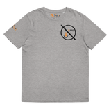 NO WEAPON FORMED 'ROBBER/OPPS' ORANGE/WHITE/BLACK - Unisex organic cotton t-shirt