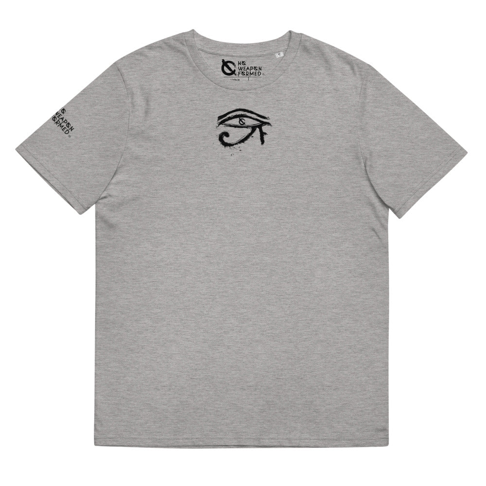 NO WEAPON FORMED HORUS EYE BLACK/WHITE - Unisex organic cotton t-shirt