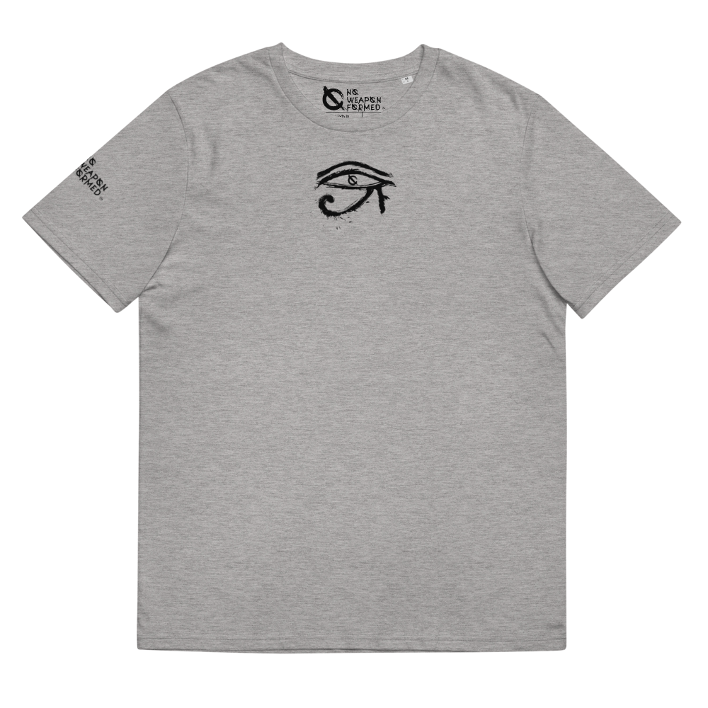 NO WEAPON FORMED HORUS EYE BLACK/WHITE - Unisex organic cotton t-shirt