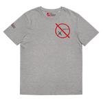 NO WEAPON FORMED GRENADE LAUNCHER RED/BLACK - Unisex organic cotton t-shirt