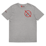 NO WEAPON FORMED GRENADE LAUNCHER RED/BLACK - Unisex organic cotton t-shirt