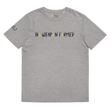 NO WEAPON FORMED "PRAYING ANGELS" GOLD/BLACK/WHITE - Unisex organic cotton t-shirt