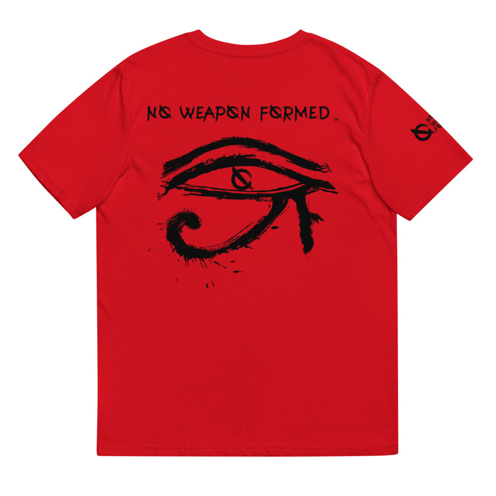 NO WEAPON FORMED HORUS EYE BLACK/WHITE - Unisex organic cotton t-shirt