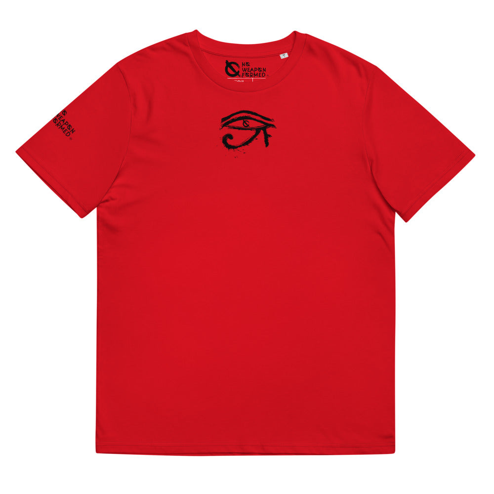 NO WEAPON FORMED HORUS EYE BLACK/WHITE - Unisex organic cotton t-shirt