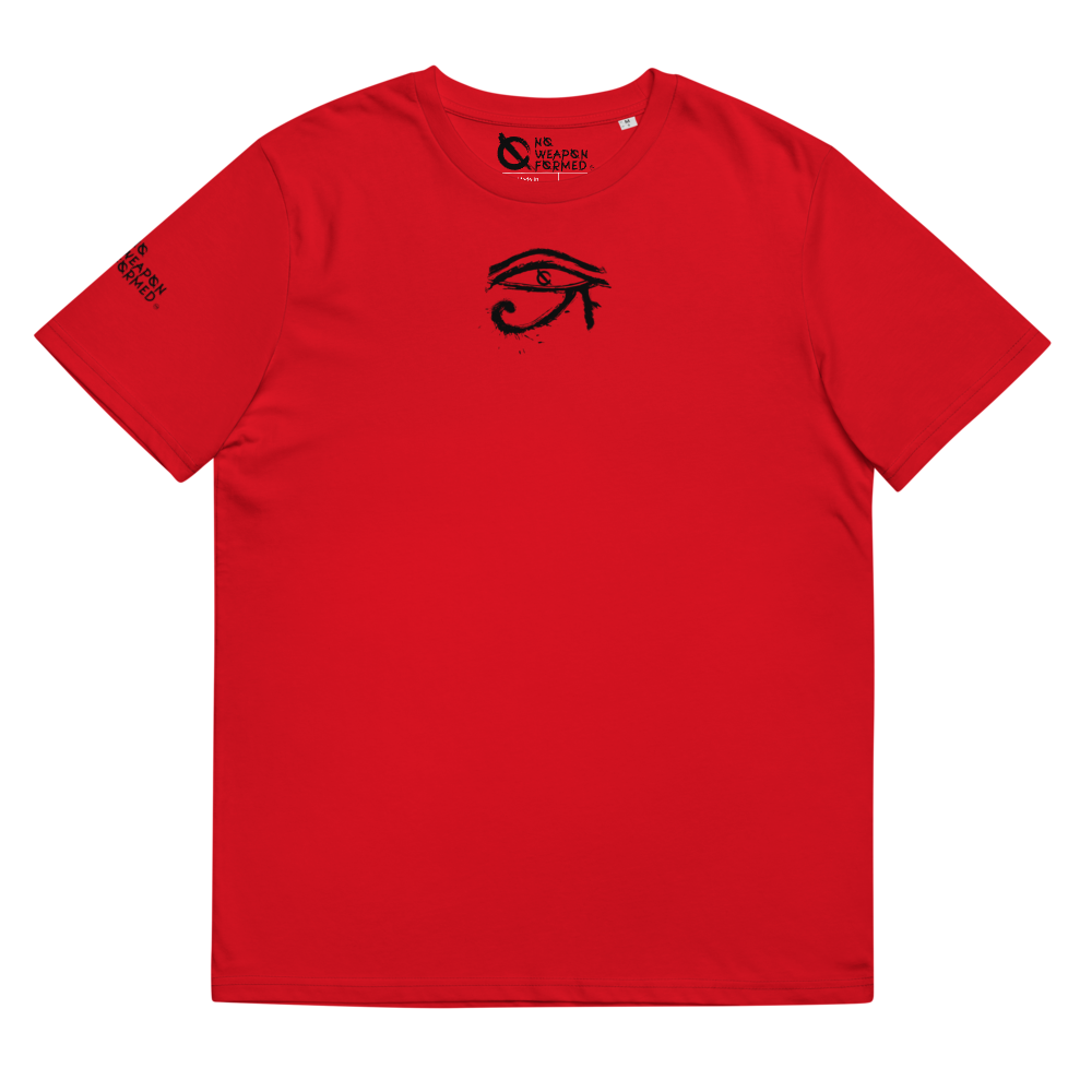 NO WEAPON FORMED HORUS EYE BLACK/WHITE - Unisex organic cotton t-shirt