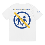 NO WEAPON FORMED 'BACKSTABBERS' YELLOW/BLUE - Unisex organic cotton t-shirt