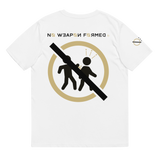 NO WEAPON FORMED 'BACKSTABBERS' GOLD/BLACK/WHITE - Unisex organic cotton t-shirt