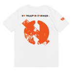 NO WEAPON FORMED DRIPPING ORANGE LOGO - Unisex organic cotton t-shirt