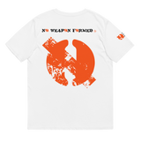 NO WEAPON FORMED DRIPPING ORANGE LOGO - Unisex organic cotton t-shirt