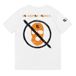 NO WEAPON FORMED 'ROBBER/OPPS' ORANGE/WHITE/BLACK - Unisex organic cotton t-shirt