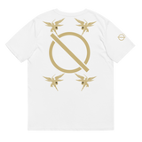 NO WEAPON FORMED FIGHTING ANGEL GOLD/BLACK - Unisex organic cotton t-shirt