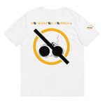 NO WEAPON FORMED 'SHOTGUN' BLACK/YELLOW/WHITE - Unisex organic cotton t-shirt