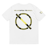 NO WEAPON FORMED FLANNEL BLACK/YELLOW - Unisex organic cotton t-shirt