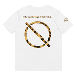 NO WEAPON FORMED LEOPARD PATTERN LOGO - Unisex organic cotton t-shirt