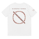 NO WEAPON FORMED PAISLEY BANDANA LOGO OFF WHITE/RED/BLACK - Unisex organic cotton t-shirt