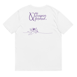 NO WEAPON FORMED "BOW & ARROW ANGELS" PURPLE - Unisex organic cotton t-shirt