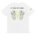 NO WEAPON FORMED "CONTOURED ANGEL" NEON/WHITE/BLACK - Unisex organic cotton t-shirt