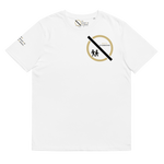 NO WEAPON FORMED 'BACKSTABBERS' GOLD/BLACK/WHITE - Unisex organic cotton t-shirt